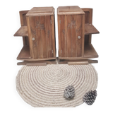 Pair of art deco bedside tables