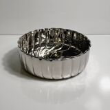 Italian silver plated bowl in spiral - 1980s