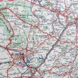 Old Burgundy map Taride edition 1920