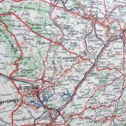 Carte ancienne Bourgogne édition Taride 1920