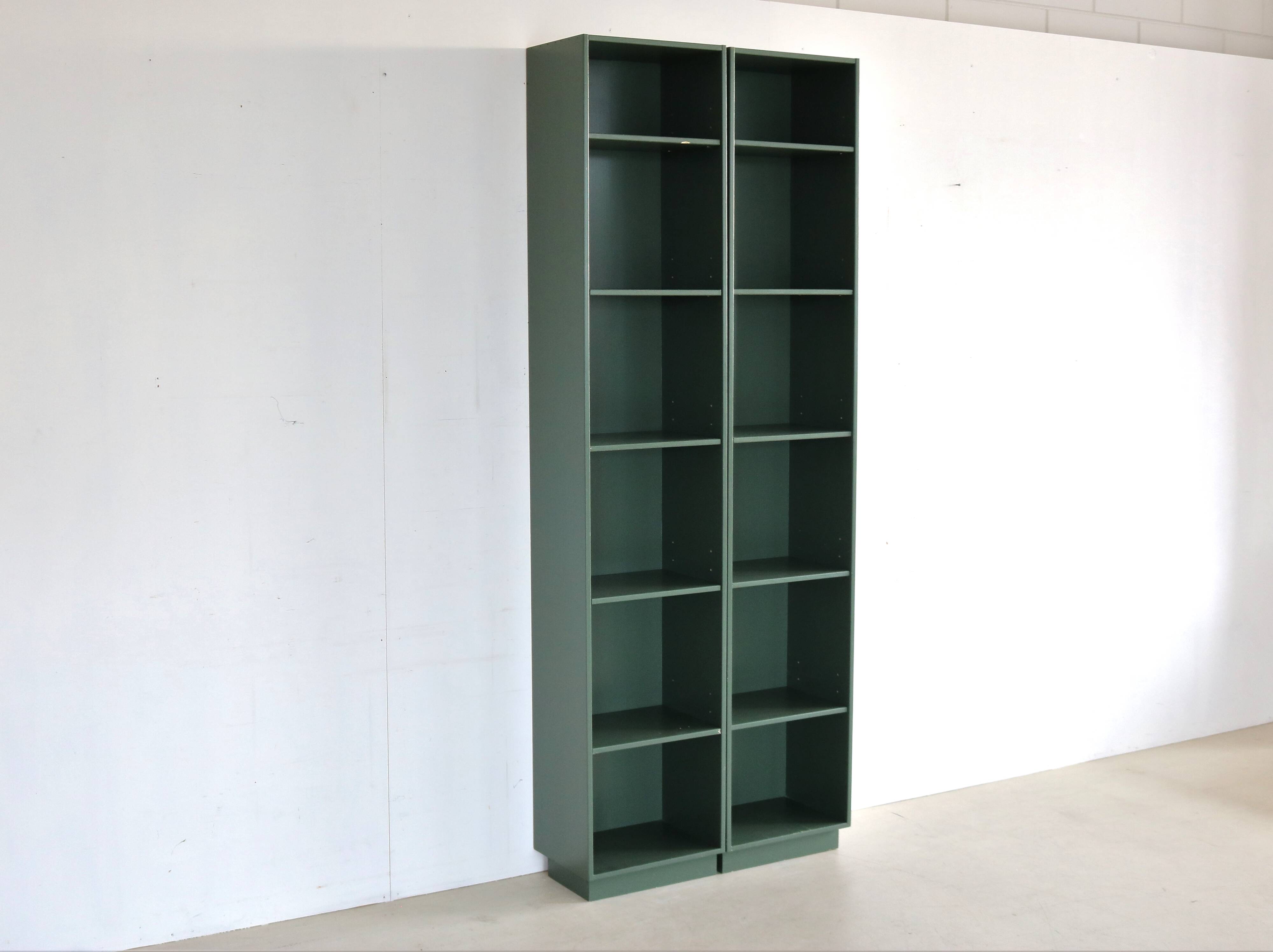 Vintage danish green bookcase