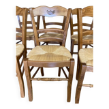 6 rustic chairs