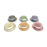 6 cups and saucers Arcopal