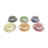6 tasses et soucoupes Arcopal