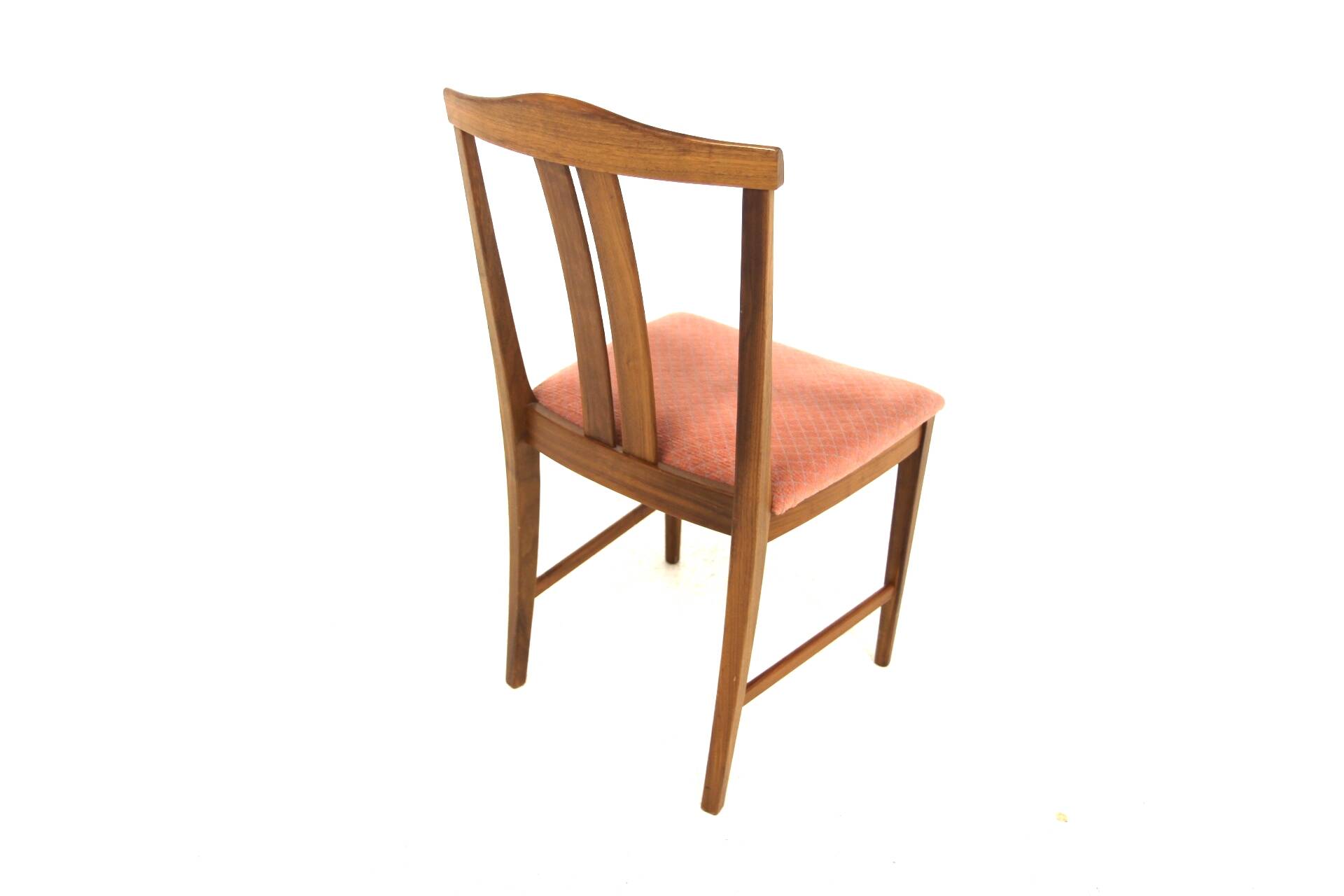 Set of 4 Scandinavian walnut chairs, Sweden, 1960