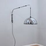 Applique murale extensible vintage chromée des années 1970