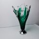 Sommerso vase by seguso in green murano glass, Italy, 1970