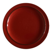 Set of 10 plates Hertha Bengtson Rosenthal 1970 in red stoneware.