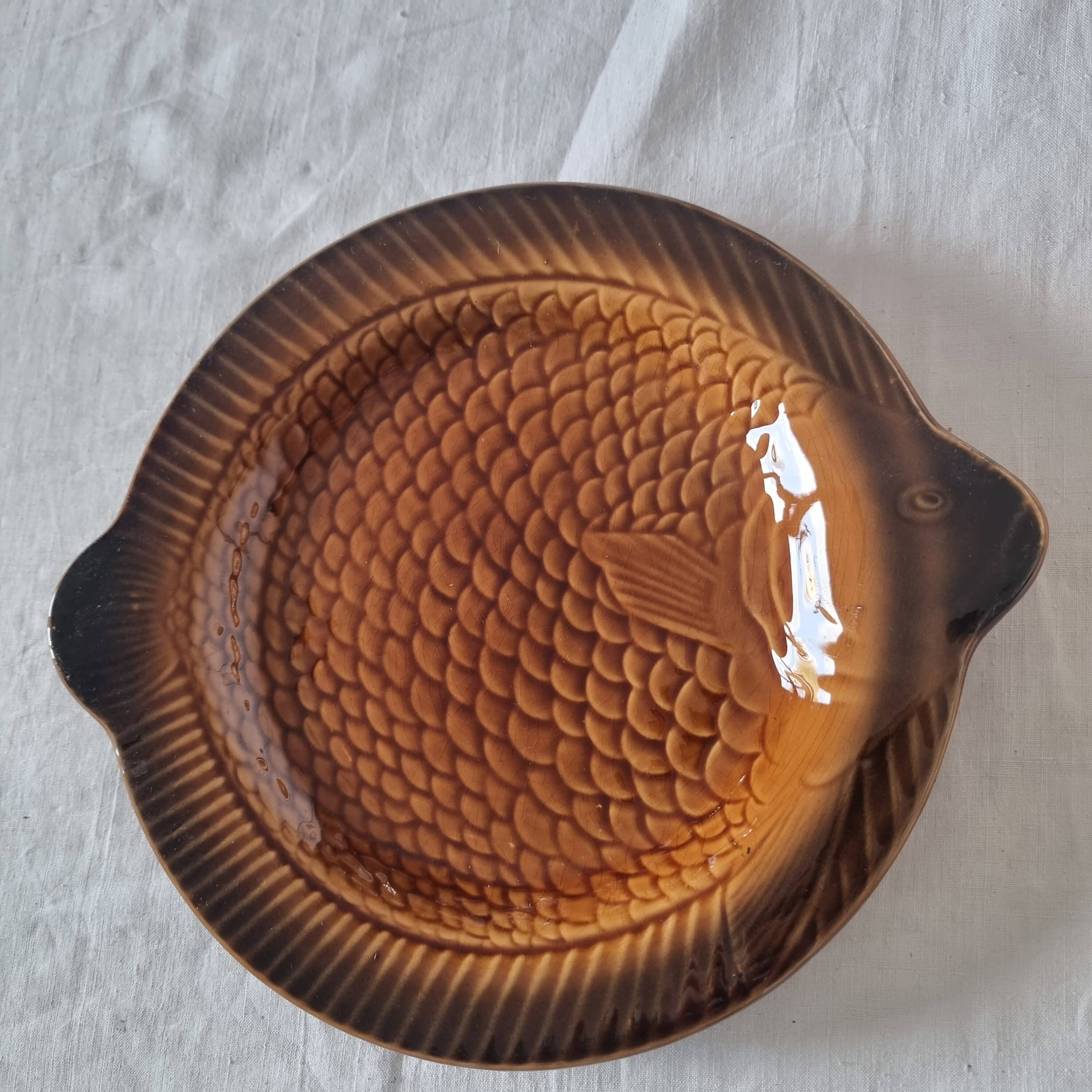 French ceramic dinnerware and plates set sarraguemines 1970s