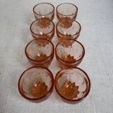 Set of 6 Rosaline liqueur glasses
