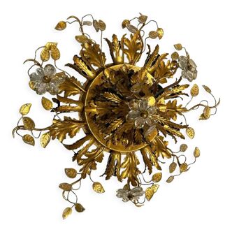 Murano glass flower flush mount, 1960s