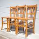 Set of 3 vintage wooden chairs by Luterma, 1960s