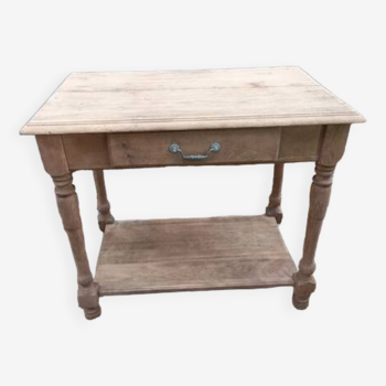 Side table console drawer solid wood air-gummed