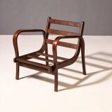 Koželka & Kropáček armchair, 1940s, silver medal – Milan Triennale 1946, restored bentwood frame