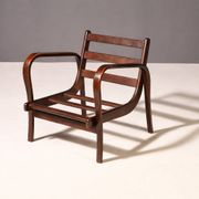 Koželka & Kropáček armchair, 1940s, silver medal – Milan Triennale 1946, restored bentwood frame