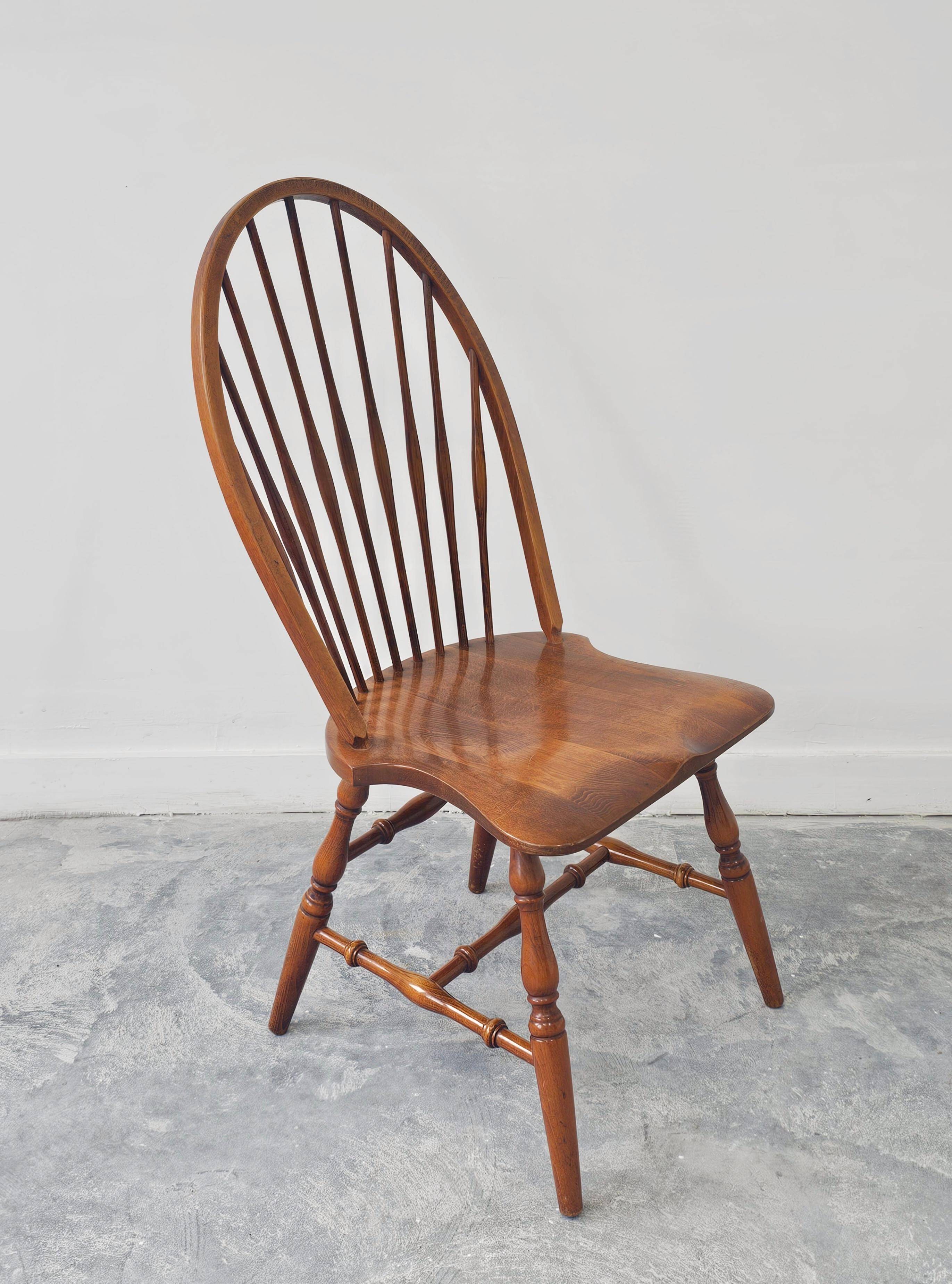 Windsor chair with high spindled back, beech, 1950s.