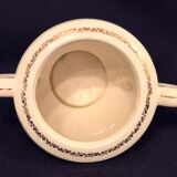 Antique sugar bowl, in Gien earthenware, Model Valence A040