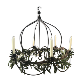Wrought iron chandelier