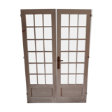 Double-sided window door