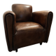 Fauteuil club en cuir