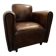 Fauteuil club en cuir