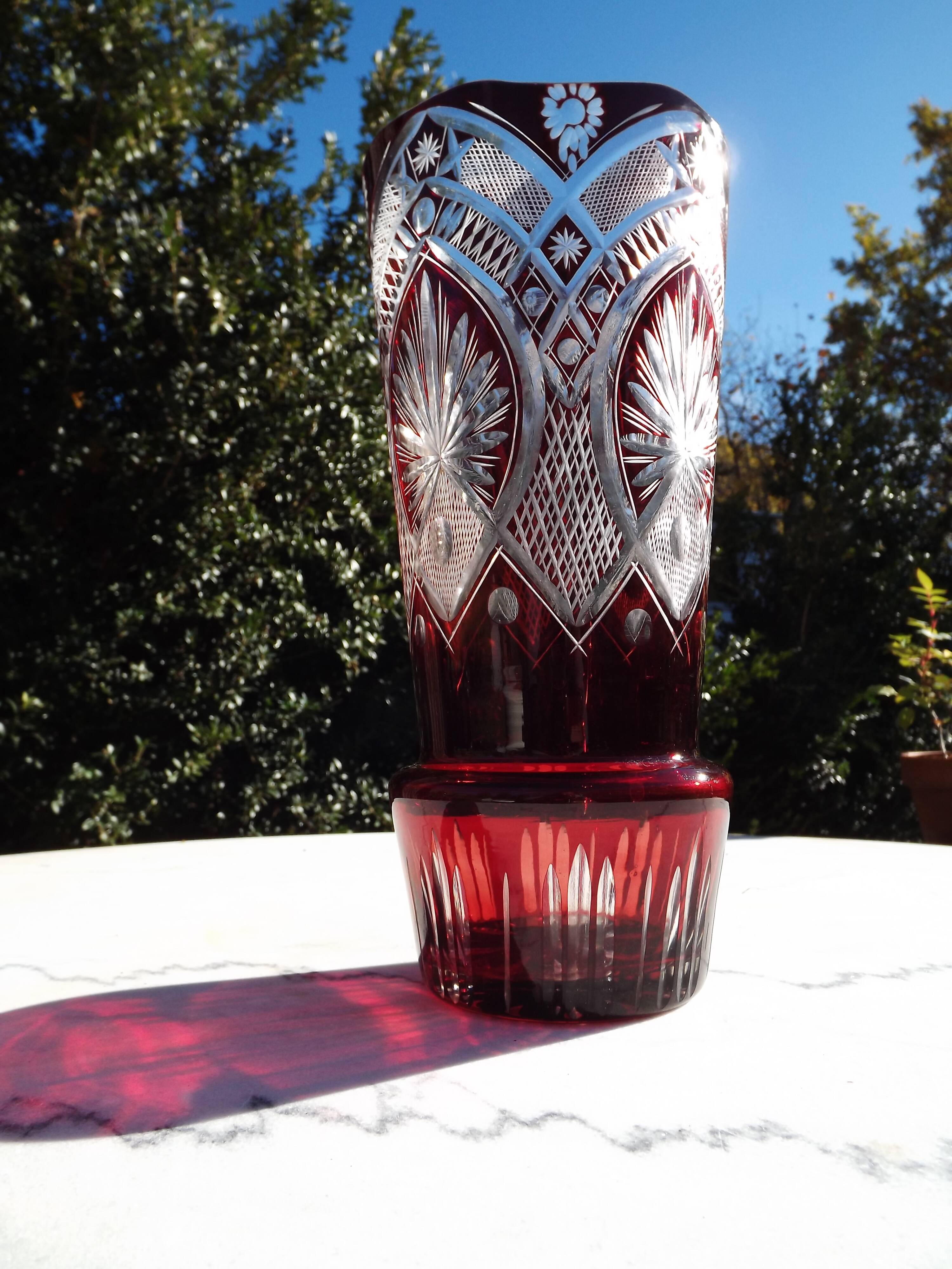Vase bohème cristal VSL