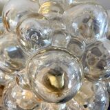 Amber bubble globe table lamp