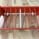 Space age wall coat holder with its tablet 1970 orange