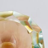 Large Faceted Murano Glass Bowl for Caviar, Italy, 1960s