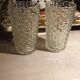 Pair of vintage diamond tip vases