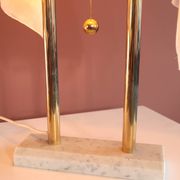 Nefer 2 Table Lamp by Kazuhide Takahama for Sirrah in Golden Metal