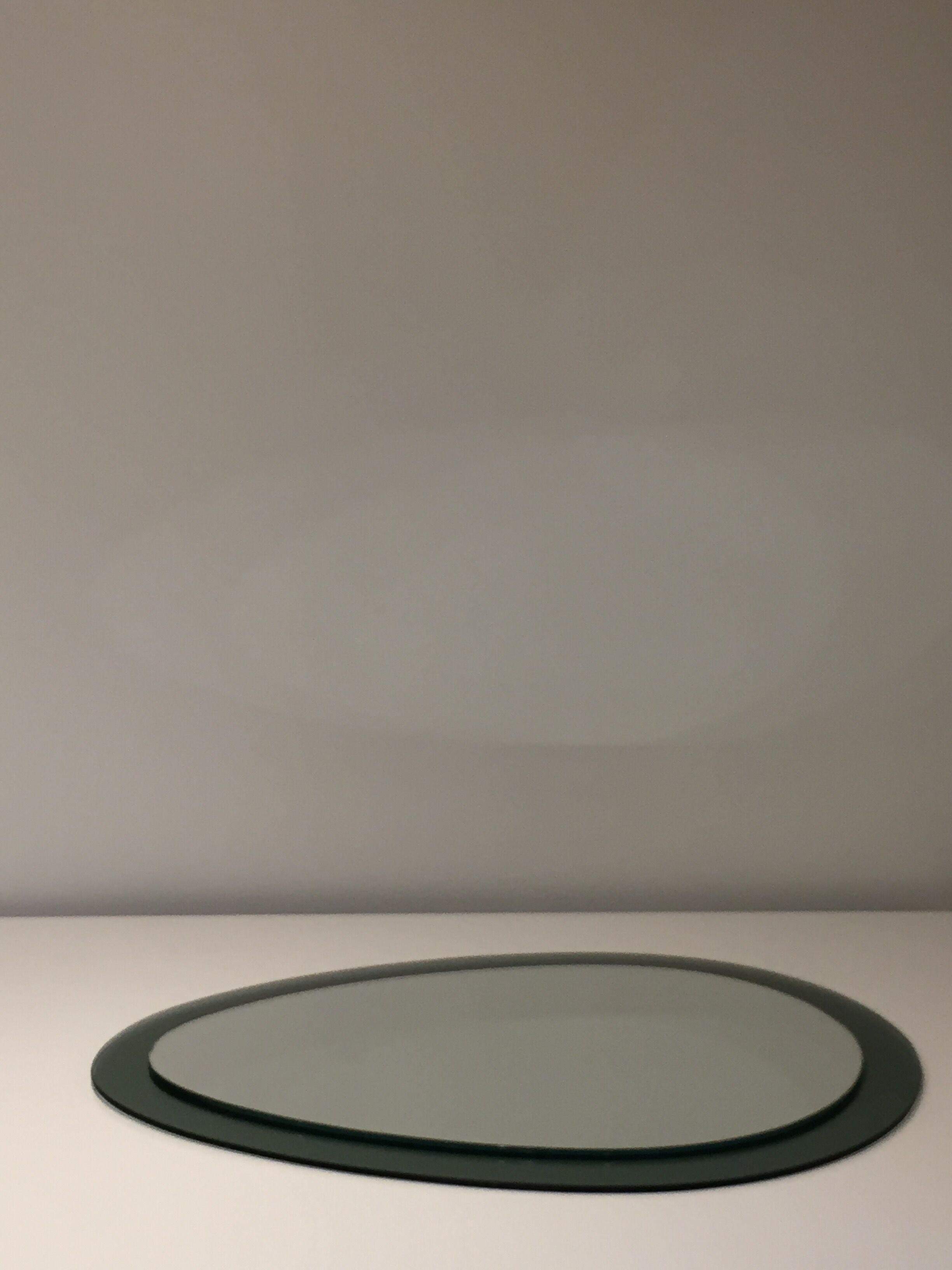 Double egg-shaped mirror, Italian design, 1960s / 1970s