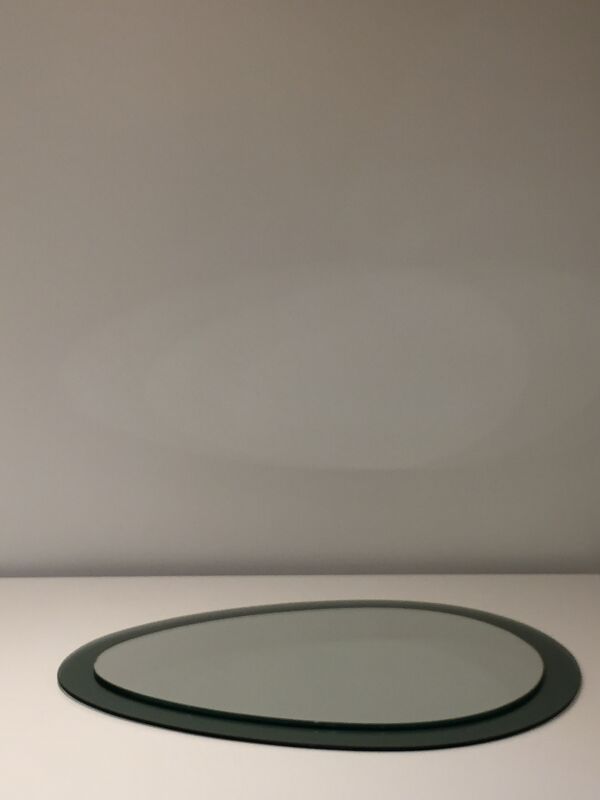 Miroir double en forme d'oeuf, design Italien, années 1960 / 1970