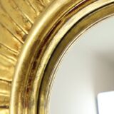 Golden Sunburst Mirror Sun Mirror Wood Convex Witch Mirror Sixties