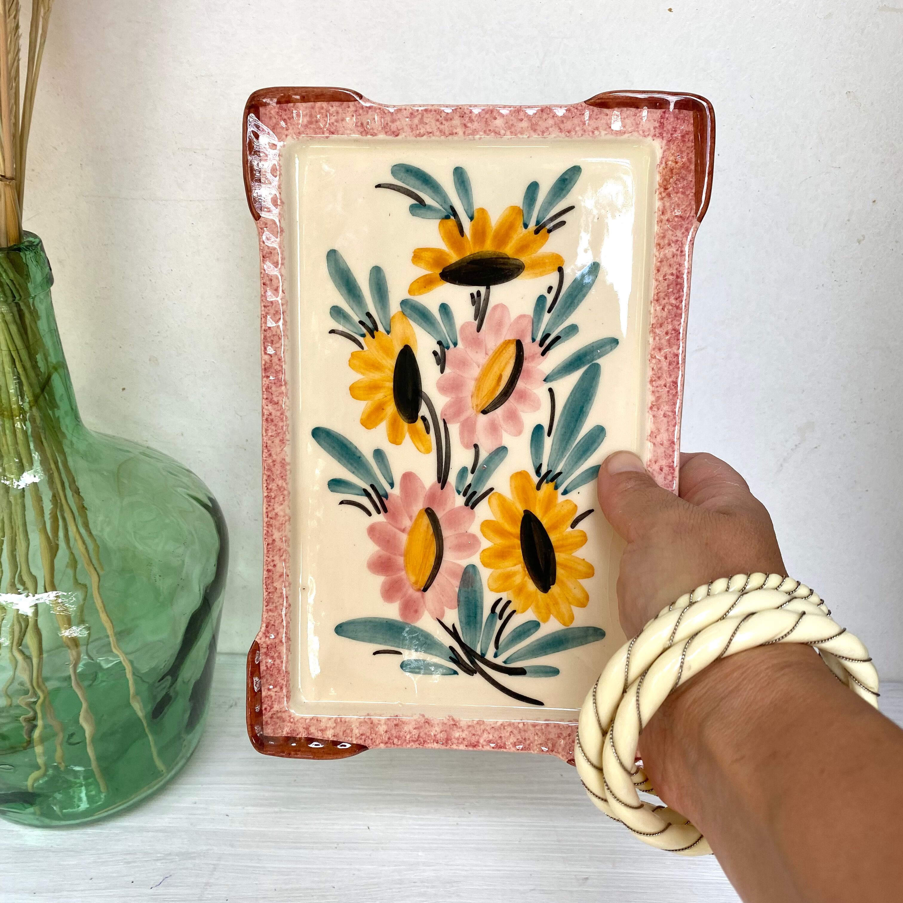 Rectangular handmade ceramic dish