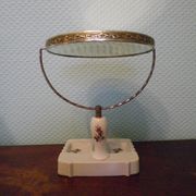 Psyche mirror to pose, porcelain and silver metal 60s