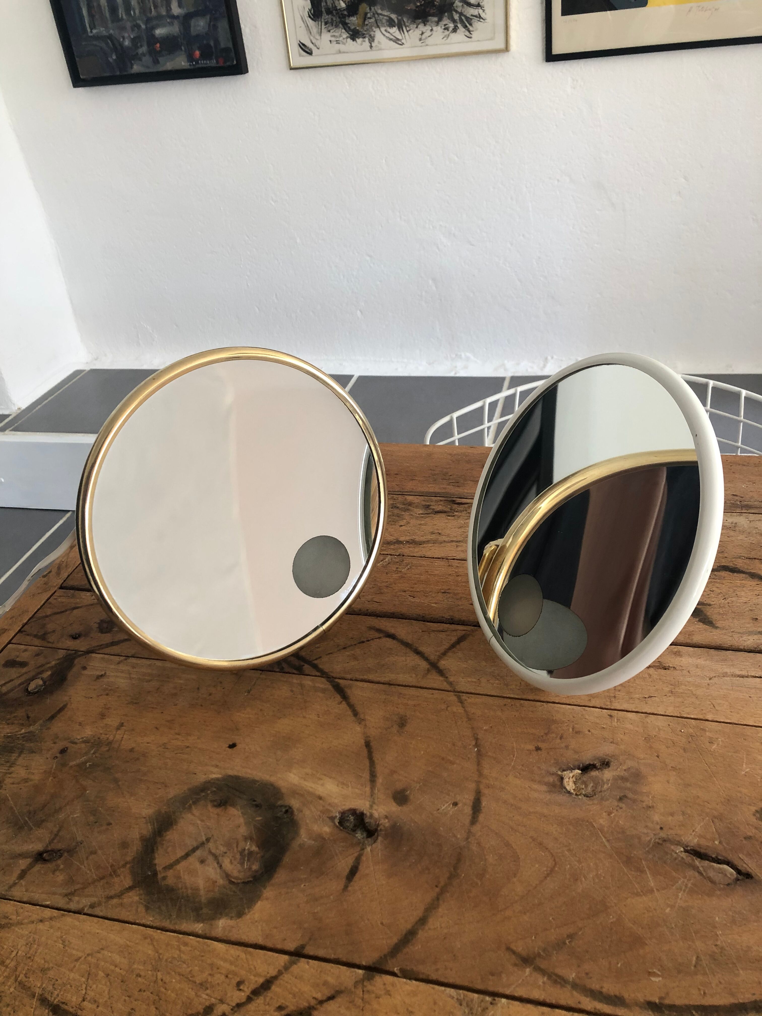 Bright mirror magnifying vintage Arpin
