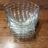 set of 6 glass scallops