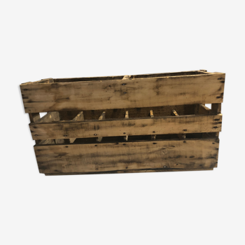 Caisse en bois porte bouteilles