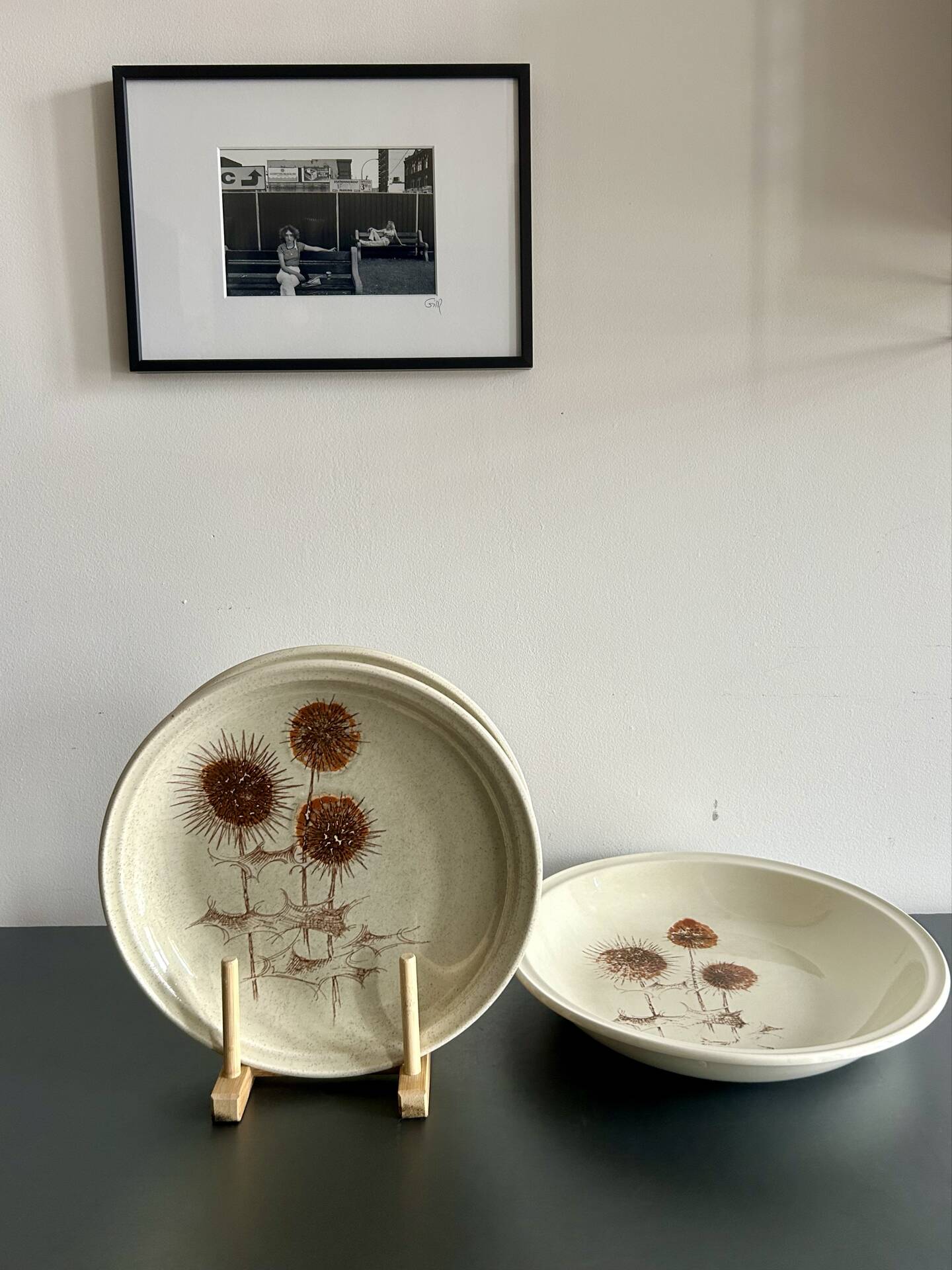 Plates and serving dish Sarreguemines