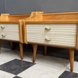 Set of 2 1960s nightstands