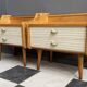 Set of 2 1960s bedside tables