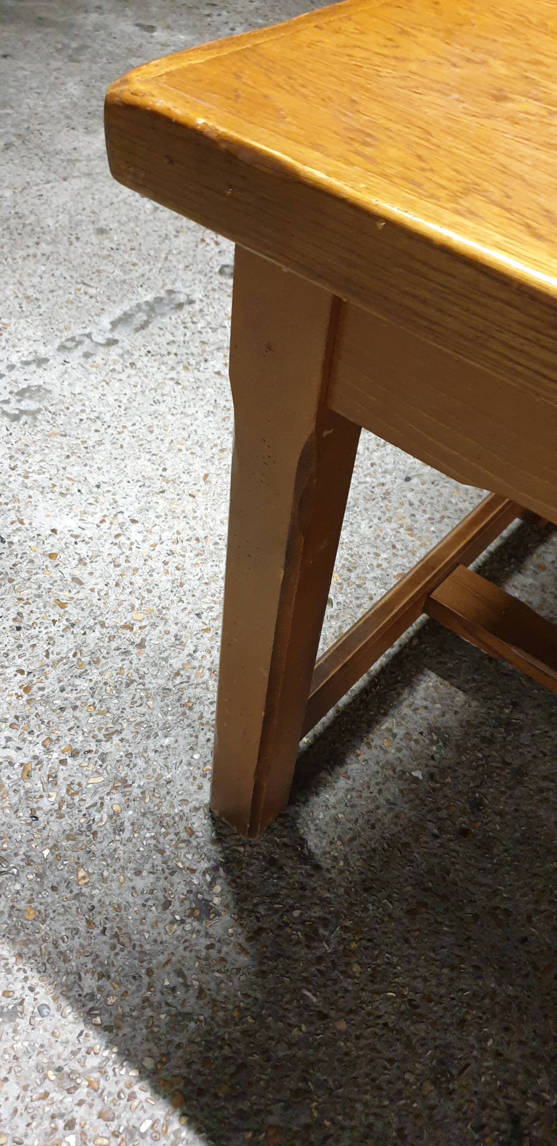 Solid oak farm table
