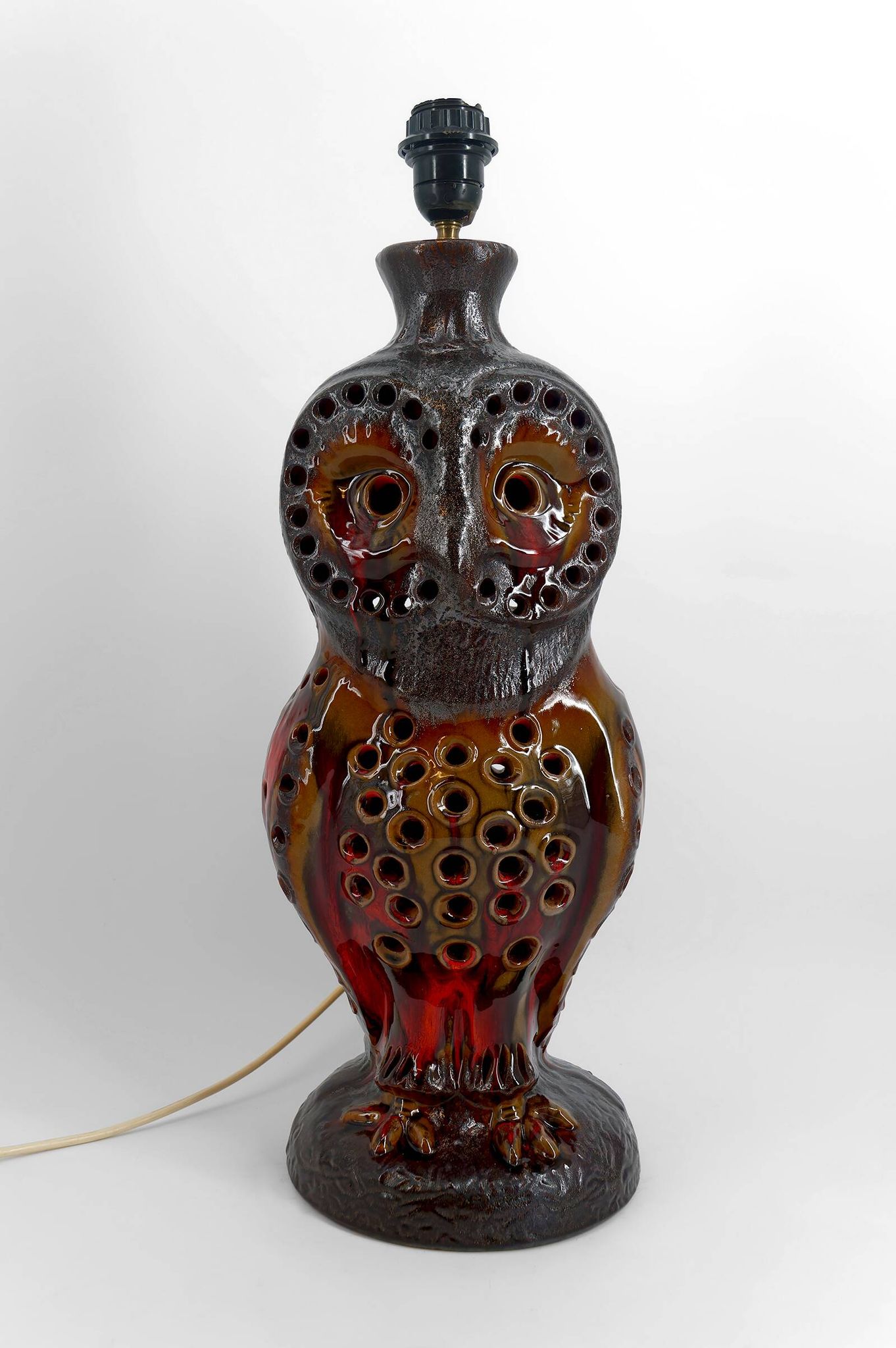 Important "Owl" lamp in ceramic – Walter Gerhards