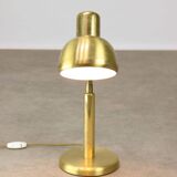 Lampe de table vintage italienne à col de cygne en laiton