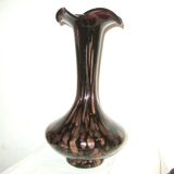 Vase à inclusion en verre aventurine