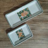 Empty pocket vintage ceramic soap holder