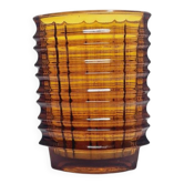 Optical vase by Jan Sylwester Drost for Ząbkowice Glassworks, 1970s