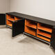 Florence Knoll sideboard in black oak and chrome for Knoll International, 1960s