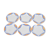 Lot de 6 assiettes à dessert terre de fer